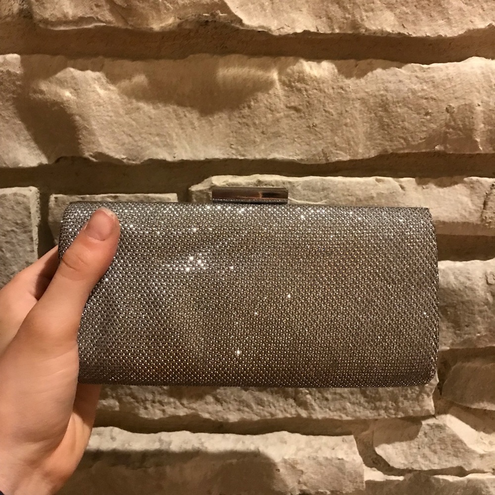 Lulu Townsend Trendy Silver Clutch